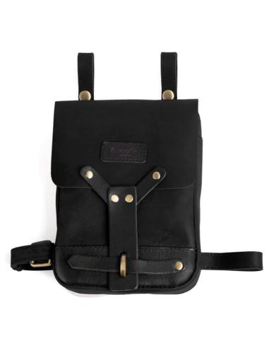 Sac À Jambes En Cuir Noir Trip Machine