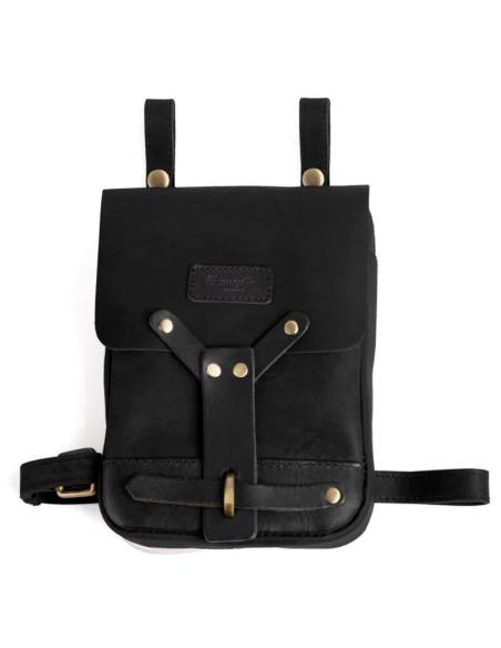 Sac À Jambes En Cuir Noir Trip Machine