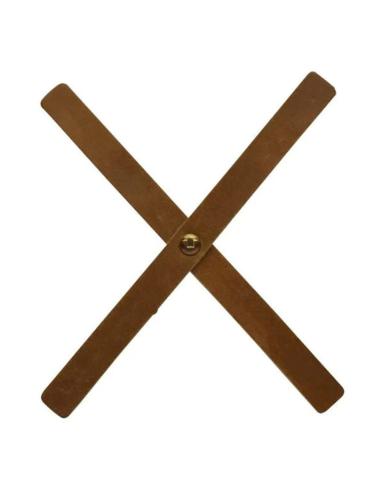 BROWN TOBACCO LEATHER X-STRAP FOR CAFE RACER HEADLIGHTS BY TRIP MACHINE