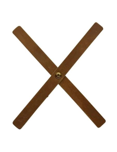 FITA X EM COURO MARROM TABACO PARA FARÓIS DE CAFÉ RACER DE TRIP MACHINE