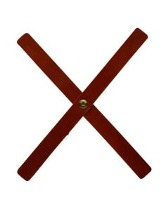 CHERRY RED LEATHER X-STRAP FOR CAFE RACER HEADLIGHTS BY TRIP MACHINE 2