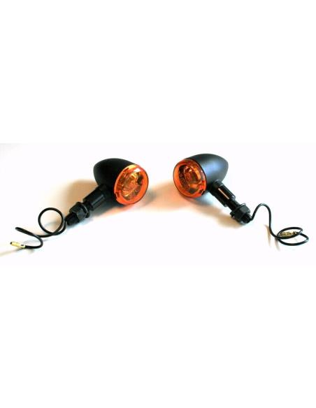 TECH GLIDE SMOOTH" BULLET TURN SIGNALS SMALL BLACK TYPE APPROVED