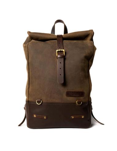 Comprar Mochila Alforja En Piel De Color Marrón Tabaco De Trip Machine a precio de oferta