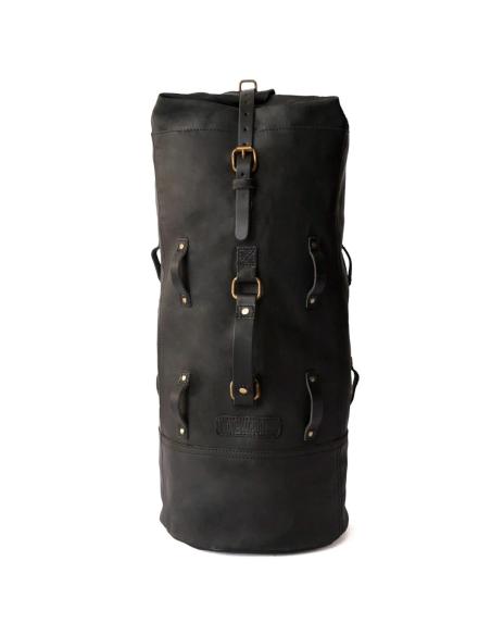 Sac De Voyage Militaire En Cuir Noir Pour Moto De Trip Machine