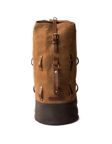 Comprar Petate Militar Para Moto En Piel Marrón Tabaco De Trip Machine a precio de oferta
