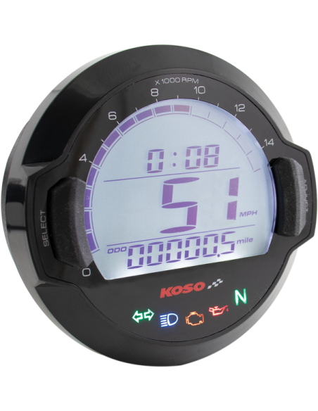 KOSO BLACK MULTIFUNCTION WATCH D64