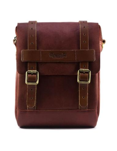 Sac Pour Réservoir Et Siège En Cuir Rouge Cerise Avec Aimants Trip Machine