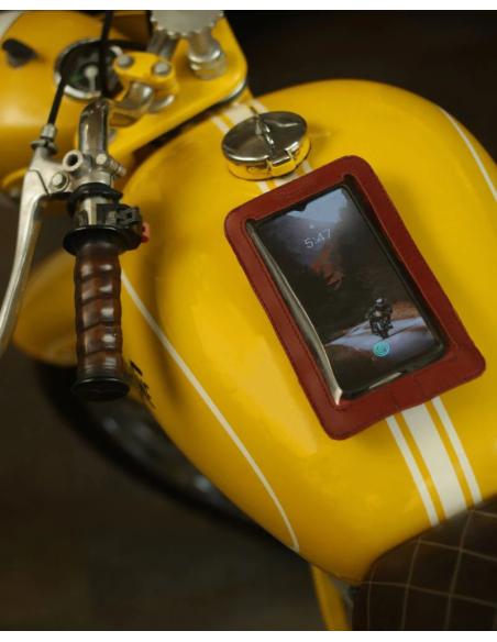 Comprar Funda Magnética De Cuero Rojo Cereza Para Móvil De Trip Machine a precio de oferta