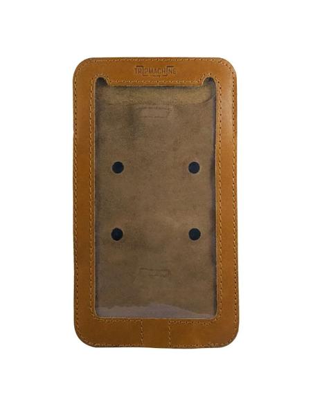 VINTAGE BROWN MAGNETIC MOBILE PHONE CASE FOR TANK BY TRIP MACHINE