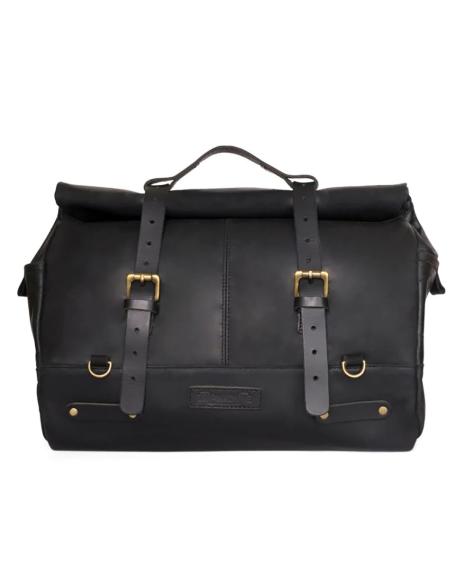 SACOCHE EN CUIR NOIR OUTLAW 17 L TRIP MACHINE