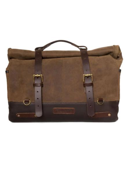 SACOCHE EN CUIR BRUN TABAC OUTLAW 17 L TRIP MACHINE