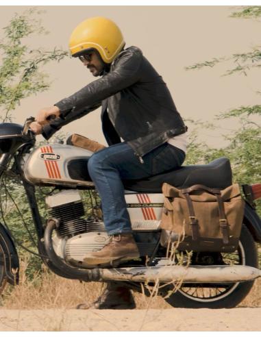 Alforje De Couro Marrom Tabaco Outlaw 17 L De Trip Machine