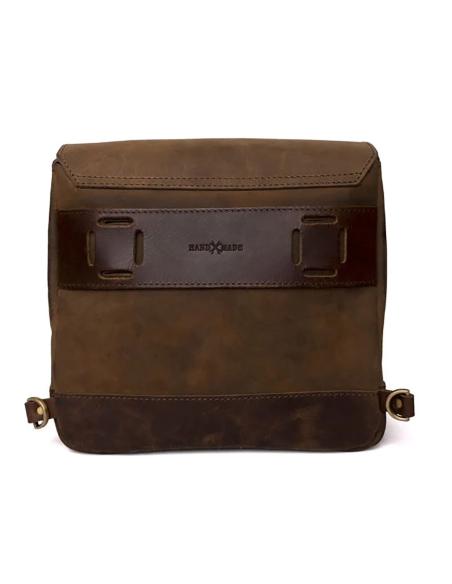 SAC À BANDOULIÈRE EN CUIR BRUN TABAC PAR TRIP MACHINE