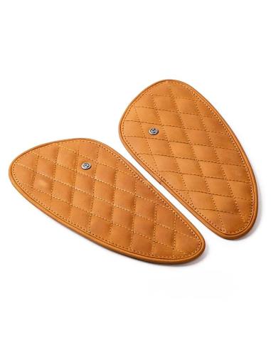 Comprar Protectores De Depósito Cuero Marrón Vintage Diamante De Trip Machine a precio de oferta
