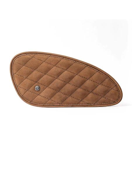 PROTECTORES DE TANQUES EM COURO MARROM TABACO DIAMANTE TRIP MACHINE