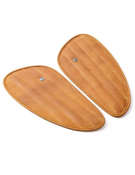 PROTECTORES DE TANQUES EM COURO MARROM VINTAGE LISTRAS TRIP MACHINE