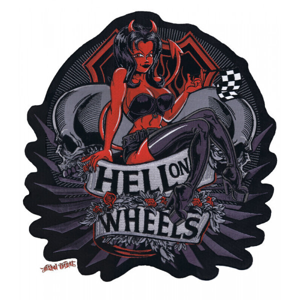 HELL ON WHEELS PATCH 30.5 X 33 CM