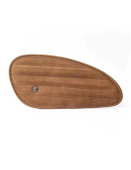 PROTECTORES DE TANQUES EM COURO MARROM TABACO LISTRAS TRIP MACHINE