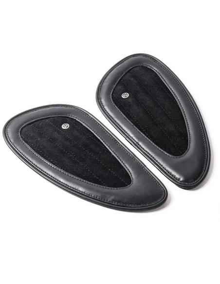 TANK PADS LEATHER LEGACY BLACK BY TRIP MACHINE