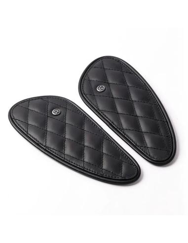 MINI PROTECTORES DE TANQUES EM COURO NEGRO DIAMANTE TRIP MACHINE