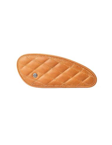 MINI PROTECTEURS DE RÉSERVOIR EN CUIR BRUN VINTAGE DIAMANT