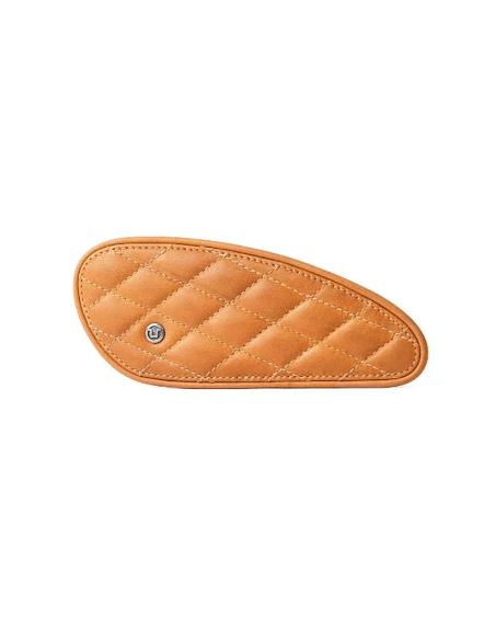MINI PROTECTEURS DE RÉSERVOIR EN CUIR BRUN VINTAGE DIAMANT