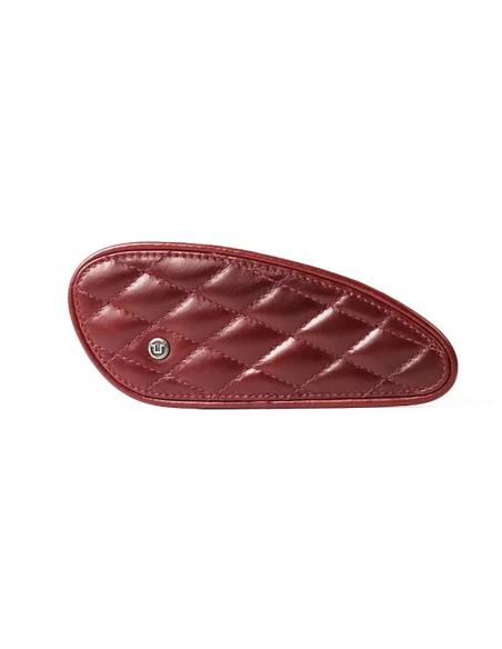 MINI PROTECTEURS DE RÉSERVOIR EN CUIR ROUGE CERISE DIAMANT