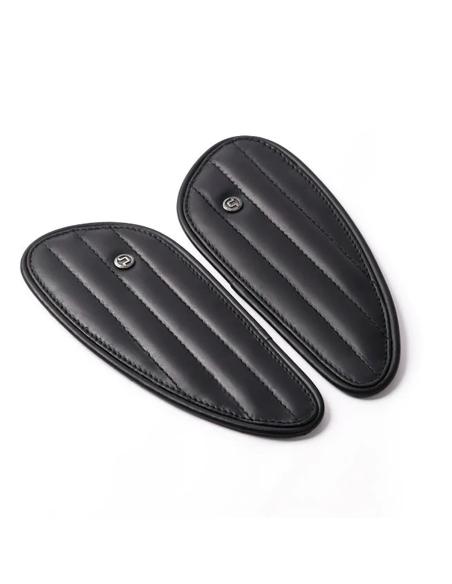 MINI PROTECTORES DE TANQUES EM COURO NEGRO LISTRAS TRIP MACHINE