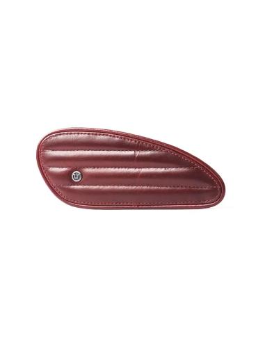 MINI TANK PADS LEATHER STRIPES CHERRY RED BY TRIP MACHINE