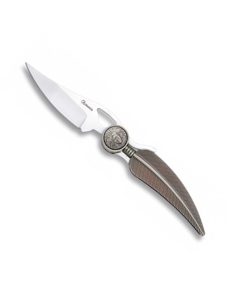 CANIF INDIEN ALBAINOX EN FORME DE PLUME