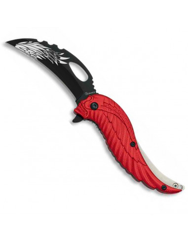 SKULL KNIFE RED WING BLADE 75 MM BLADE ALBAINOX