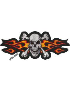 Yellow Flame Skull Patch 6.5 X 15 Cm | Sale Price