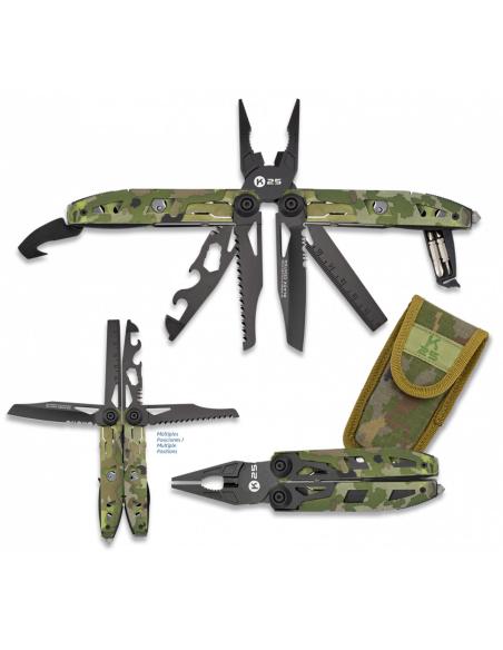 ALICATES MULTIUSOS DE CAMUFLAGEM VERDE