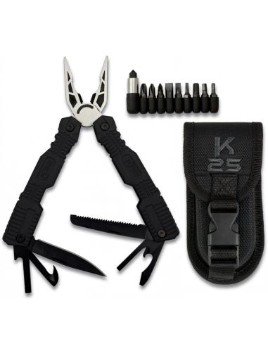 ALICATE MULTI-FUNÇÕES TÁCTICO EMBORRACHADO K25