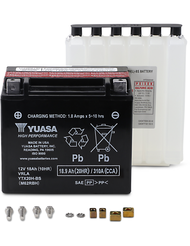 BATTERY YUASA YTX20H-BS