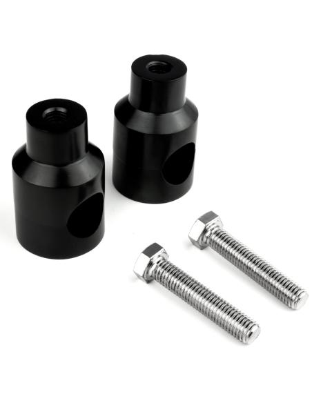 RISERS ROUND 2 " IN BLACK ALUMINUM