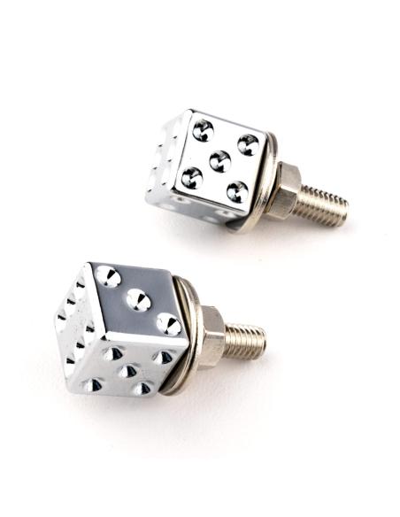 CHROME-PLATED DICE SCREWS "PAR".