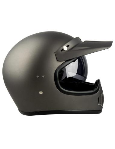 Acquista Casco Integrale El Gamberro By Iguana Custom - Grigio Opaco a prezzo scontato