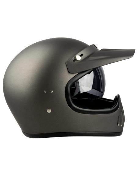 CASQUE INTÉGRAL EL GAMBERRO BY IGUANA CUSTOM - GREY MAT