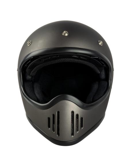 Acquista Casco Integrale El Gamberro By Iguana Custom - Grigio Opaco a prezzo scontato