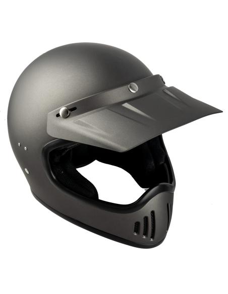 CASQUE INTÉGRAL EL GAMBERRO BY IGUANA CUSTOM - GREY MAT