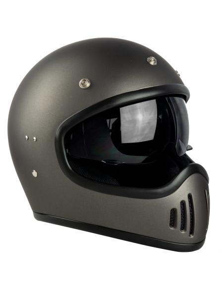 Acquista Casco Integrale El Gamberro By Iguana Custom - Grigio Opaco a prezzo scontato