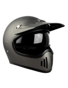 Acquista Casco Integrale El Gamberro By Iguana Custom - Grigio Opaco a prezzo scontato
