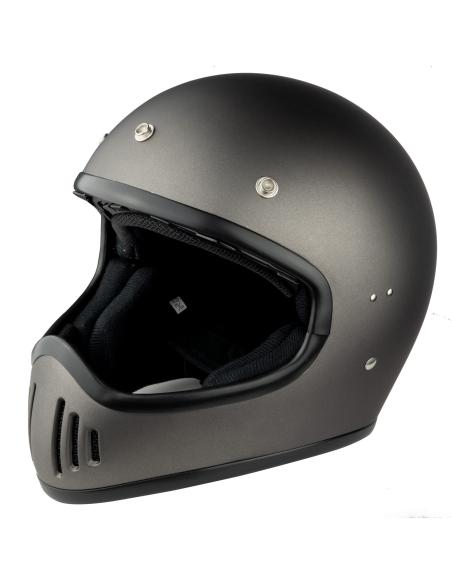 Acquista Casco Integrale El Gamberro By Iguana Custom - Grigio Opaco a prezzo scontato