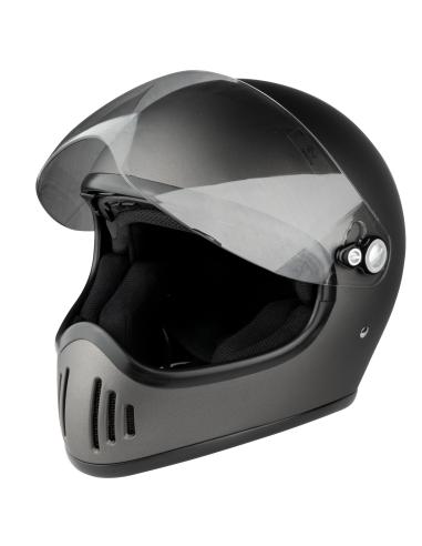 FULL FACE HELMET EL MAS GAMBERRO WITH MATTE GRAY SCREEN BY IGUANA CUSTOM