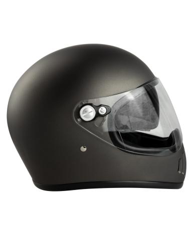 FULL FACE HELMET EL MAS GAMBERRO WITH MATTE GRAY SCREEN BY IGUANA CUSTOM