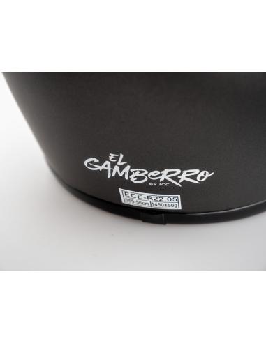 FULL FACE HELMET EL MAS GAMBERRO WITH MATTE GRAY SCREEN BY IGUANA CUSTOM