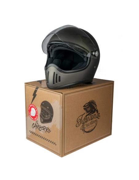Acquista Casco Integrale Il Più Ribelle Con Visiera Grigio Opaco By Iguana Custom a prezzo scontato