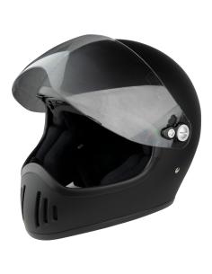 FULL FACE HELMET EL MAS GAMBERRO WITH MATTE BLACK WHIT SCREEN BY IGUANA CUSTOM