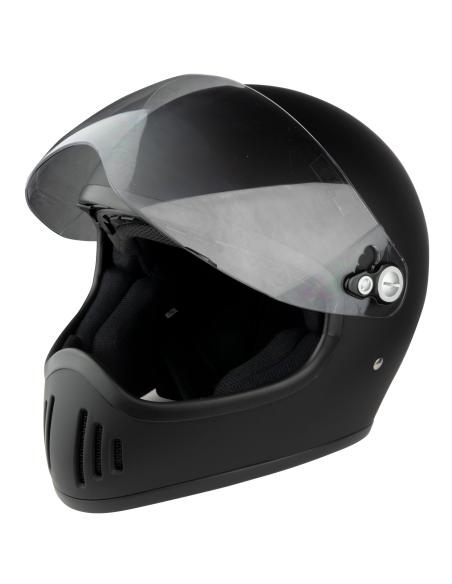CAPACETE FACIAL COMPLETO EL MAS GAMBERRO COM ECRÃ PRETO MATE POR COSTUME IGUANA